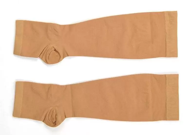 An example of compression stockings from a well-known Asian manufacturer for patients with varicose veins